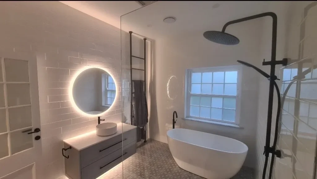 renovating a bedroom into a bathroom