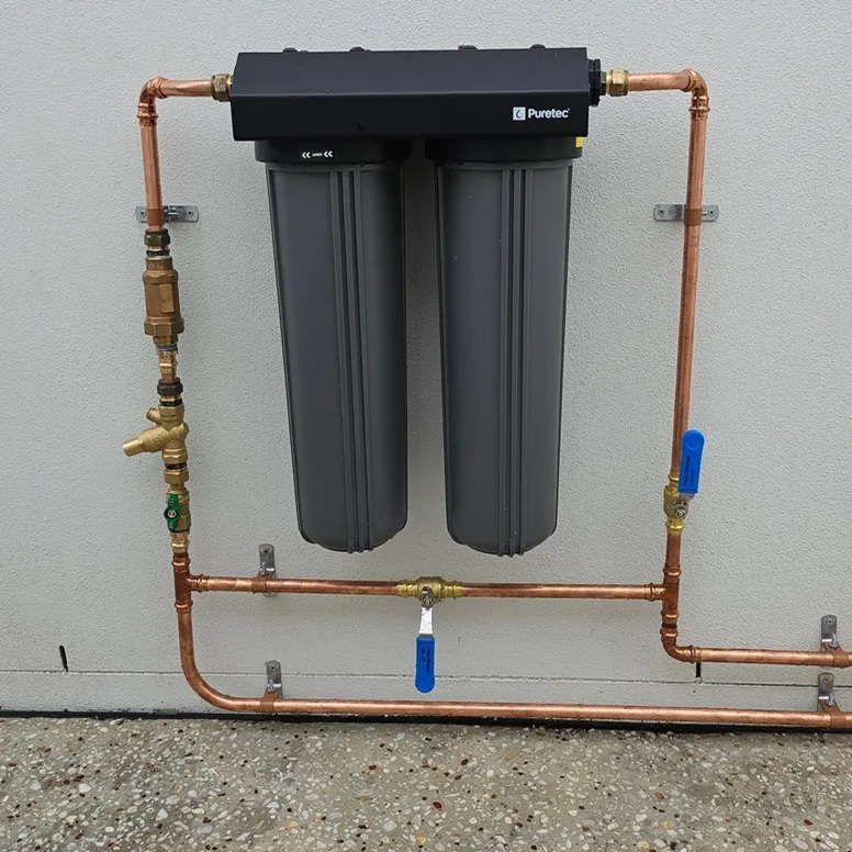 dual stage whole house water filter